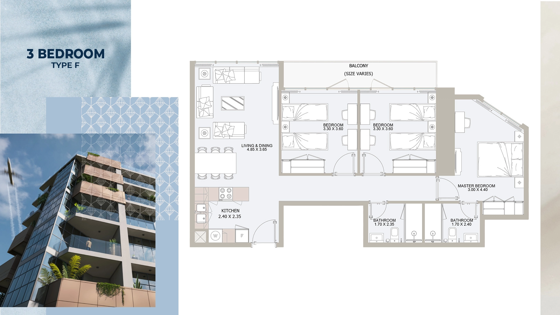 3 BR - Type A